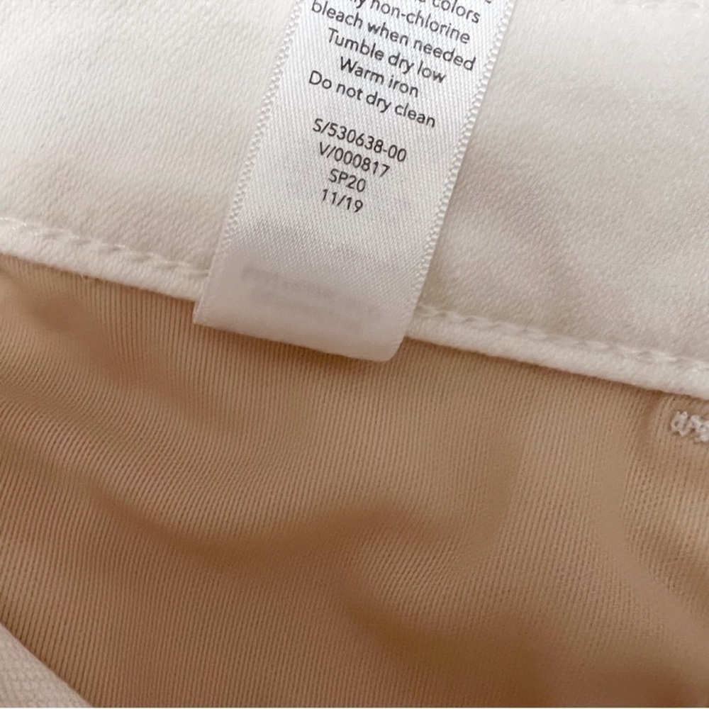 Athleta Sculptek Skinny Ankle Jeans White 530638-00 Size 2 Petite - Picture 11 of 11